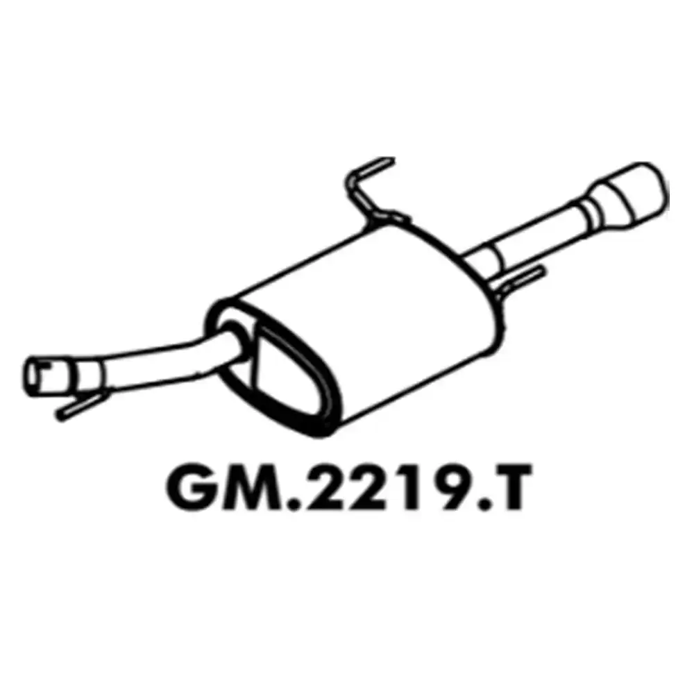 SILENC TRAS VECTRA 2.0 8V SEDAN 2009 A 2013 PONTA CROMADA