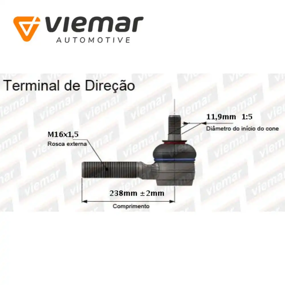 PONTEIRA DIRECAO CITROEN C5 01/ ESQ