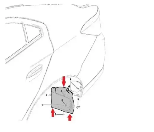 PROTETOR PARALAMA PRISMA 2013 A 2018 TRAS ESQ