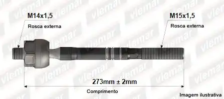 BARRA AXIAL TOYOTA COROLLA 03/ MACHO HIDRAULICA