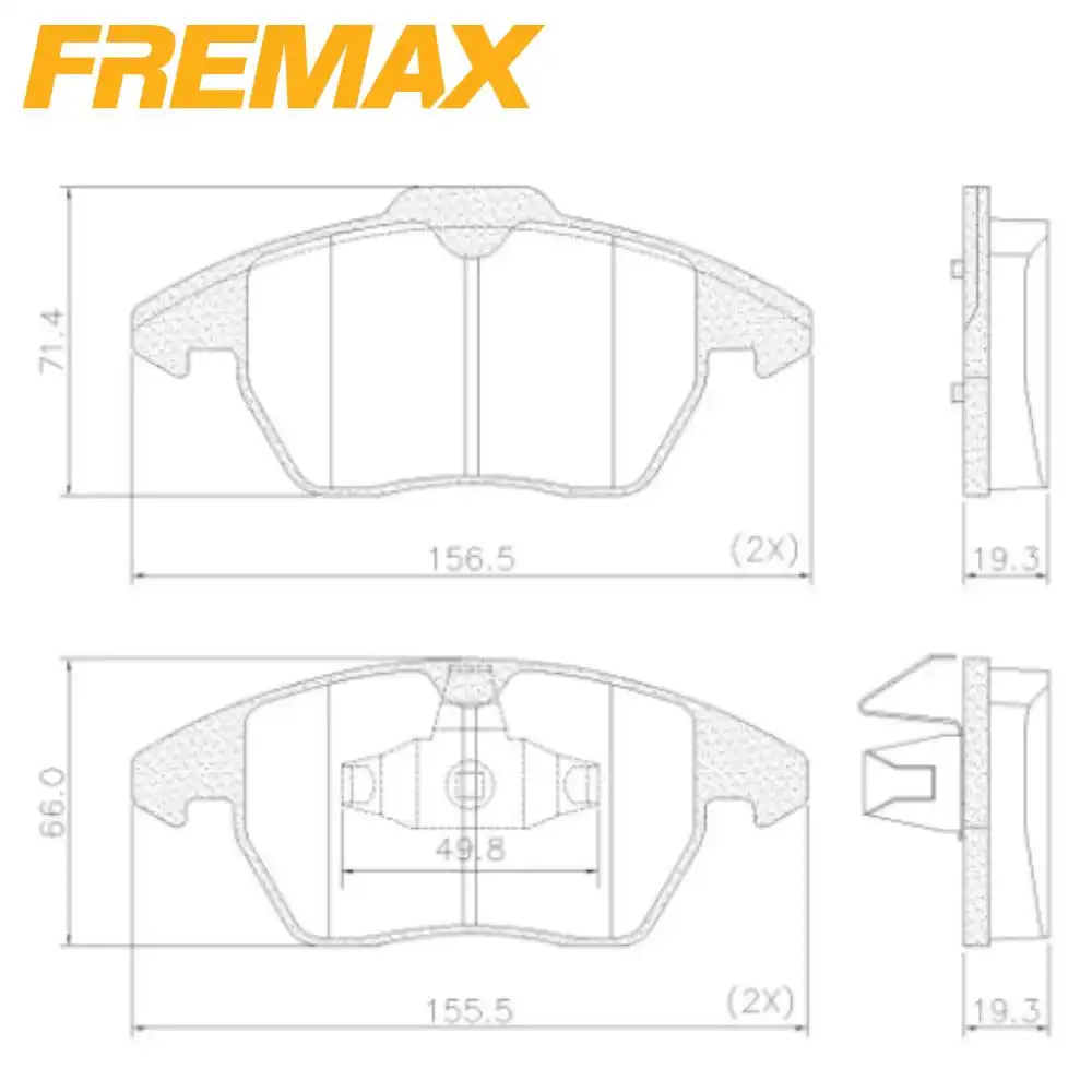 PASTILHA FREIO DIANTEIRA CITROEN C4 PICASSO 2.0 2009/ SISTEM