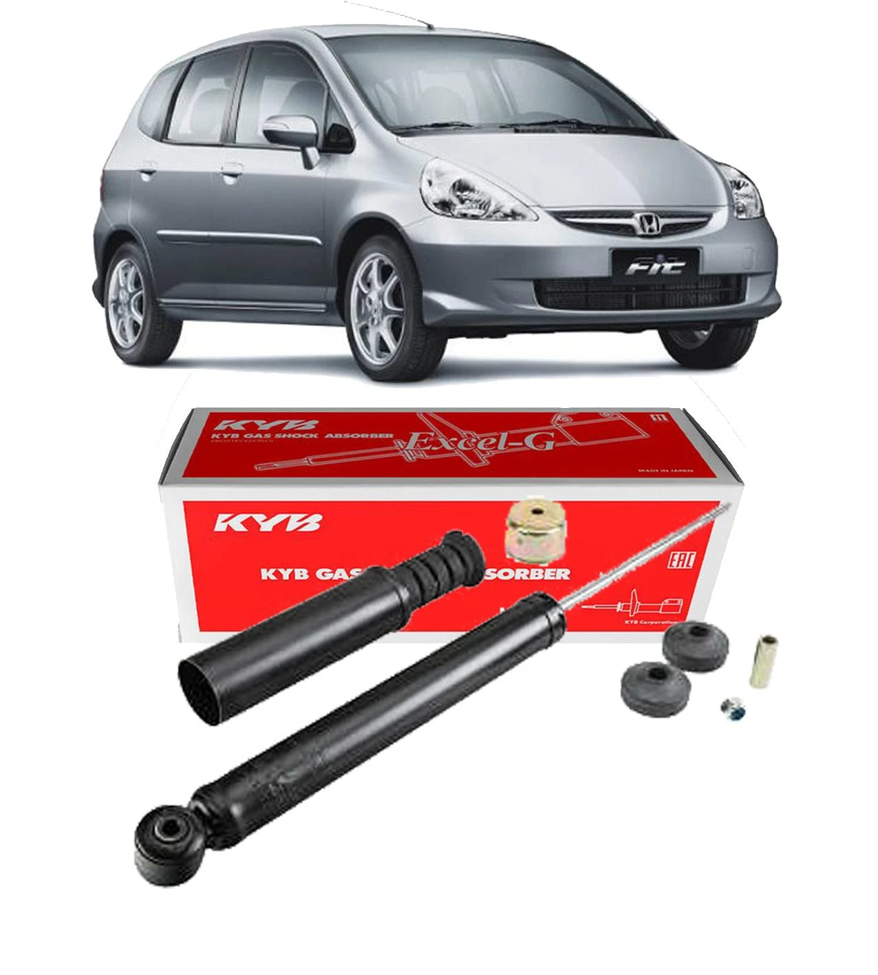 AMORTECEDOR TRASEIRO HONDA FIT 2003 A 2008