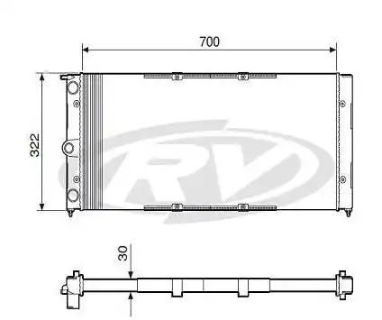 RADIADOR SANTANA VERSAILLES 91/94 C/AR CONDICIONADO
