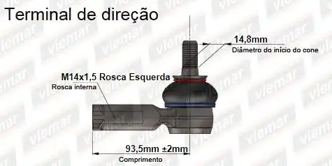 PONTEIRA DIRECAO NISSAN FRONTIER 98/04 XTERRA 00/08