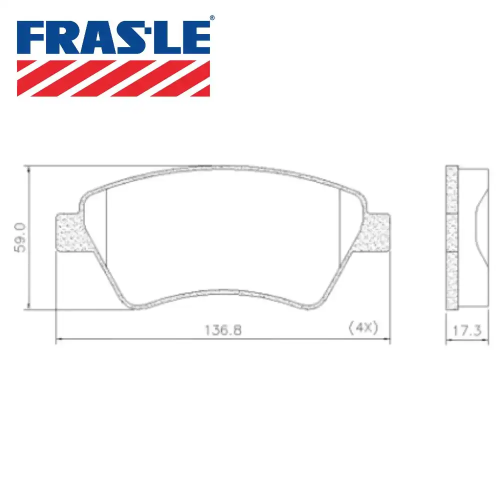 PASTILHA FREIO DIANTEIRA RENAULT MEGANE 2003/