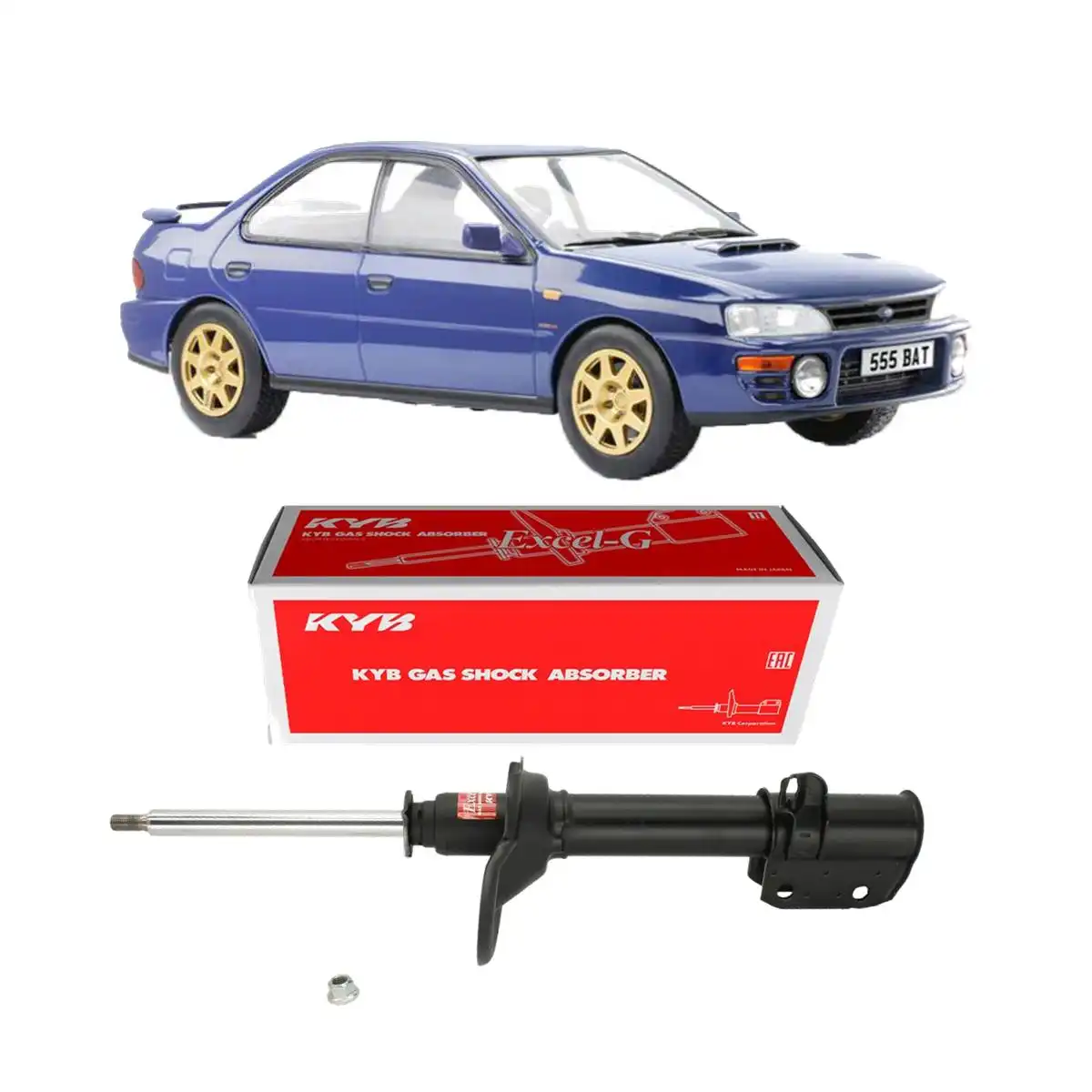 AMORTECEDOR TRASEIRO SUBARU IMPREZA 1992 A 2000 ESQUERDO