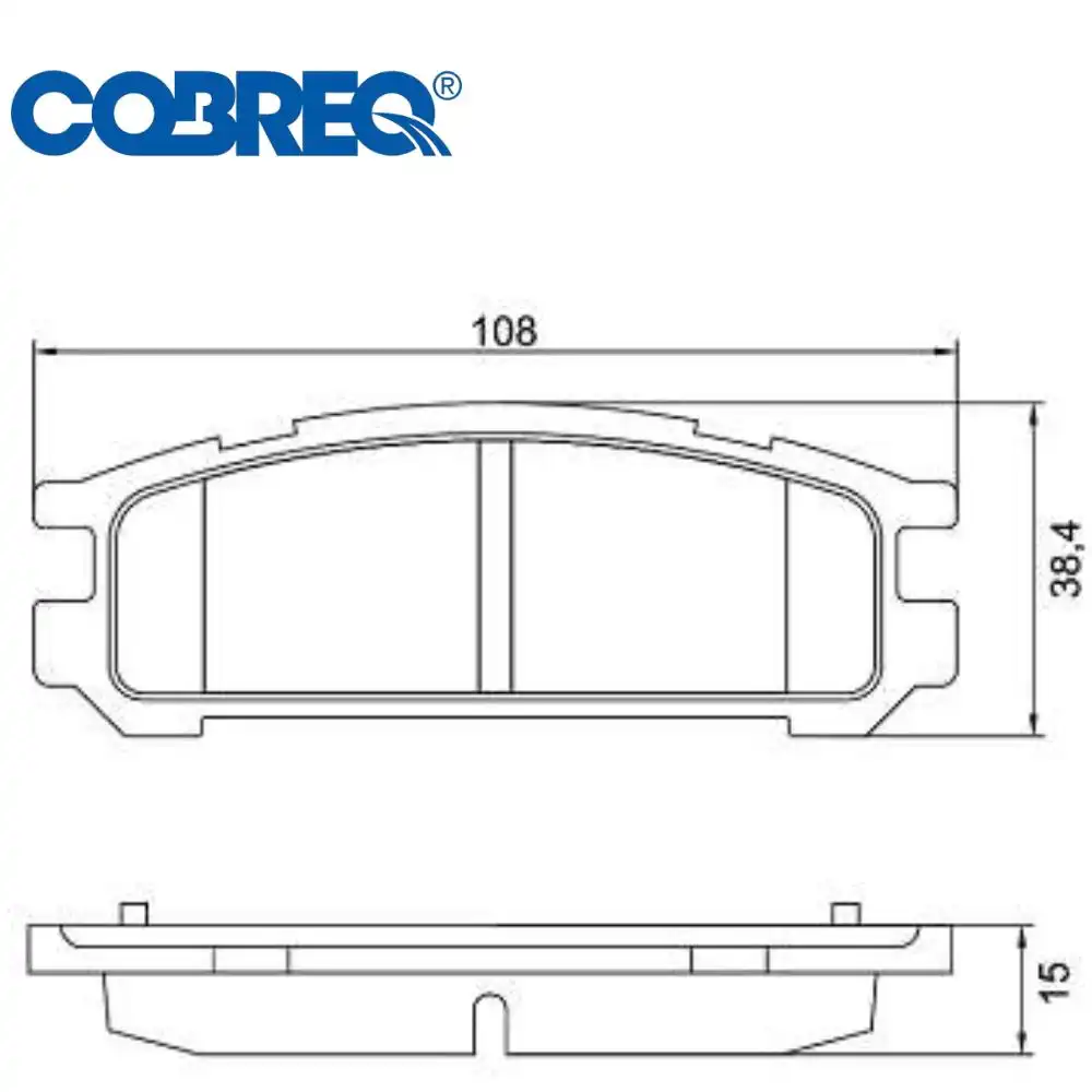 PASTILHA FREIO TRASEIRA SUBARU FORESTER 2.0 1997/