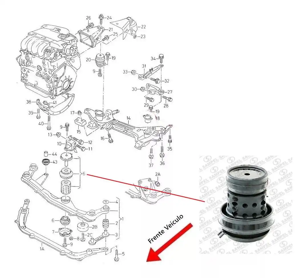 CALCO MOTOR GOLF 94/98 DIANT IBIZA 95/99
