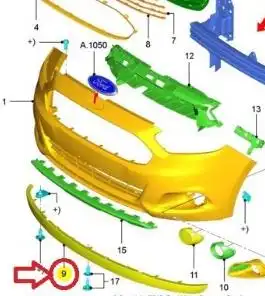 ACABAMENTO PARACHOQUE DIANT KA 14/