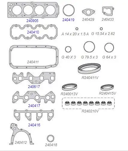 JUNTA MOTOR CORSA 1.0 8V EFI/MPFI 94/99 (SUPERIOR) S/ RETENT
