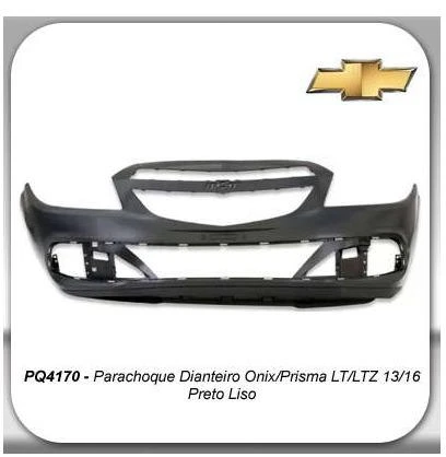 PARACHOQUE DIANT ONIX PRISMA 2013 A 2016 PRETO LISO