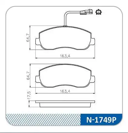 PASTILHA FREIO DIANTEIRA RENAULT MASTER 2.3 2013 A 2022