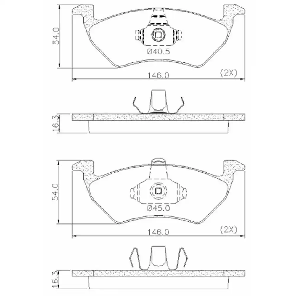 PASTILHA FREIO DIANTEIRA UP! 1.0 12V 2014/