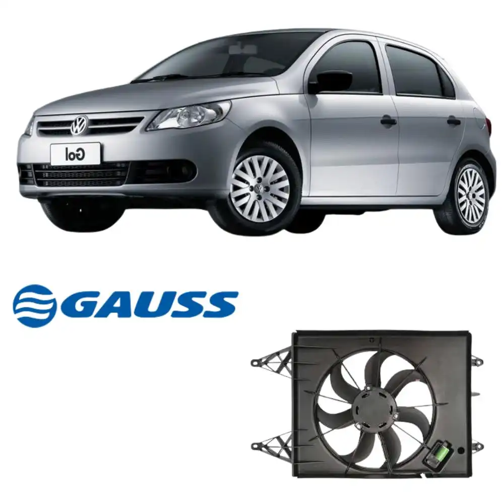 ELETRO VENTILADOR RADIADOR GOL G5 1.0 1.6 2008/ C/AR COMPLET