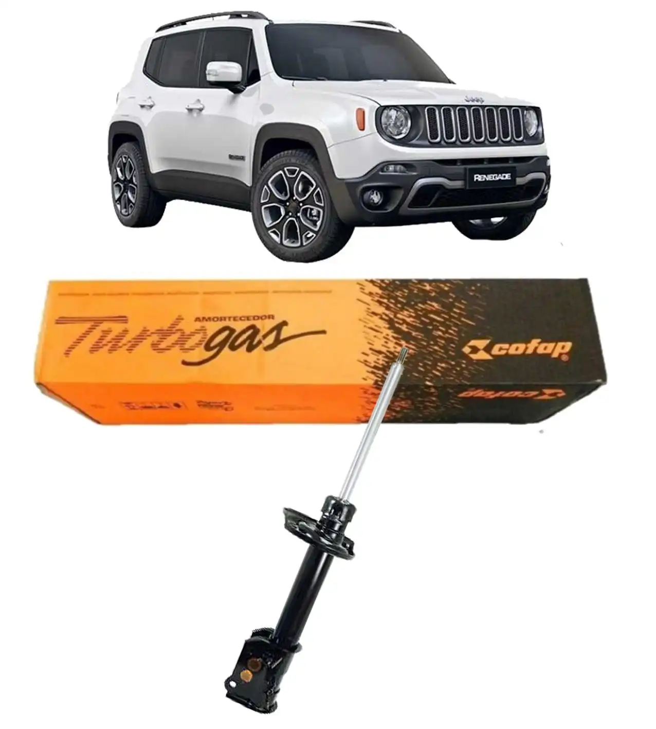 AMORTECEDOR TRASEIRO RENEGADE AWD 4X4 2015 A 2021 DIREITO