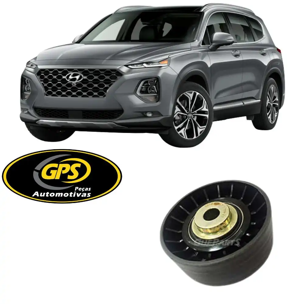 POLIA CORREIA ALTERNADOR SANTA FE 3.3 24V V6 2013 ACIMA