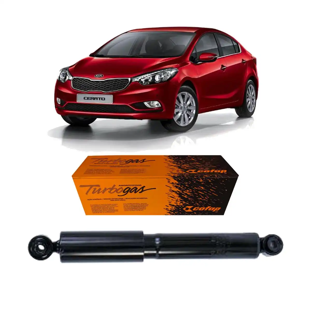 AMORTECEDOR TRASEIRO KIA CERATO 2014/