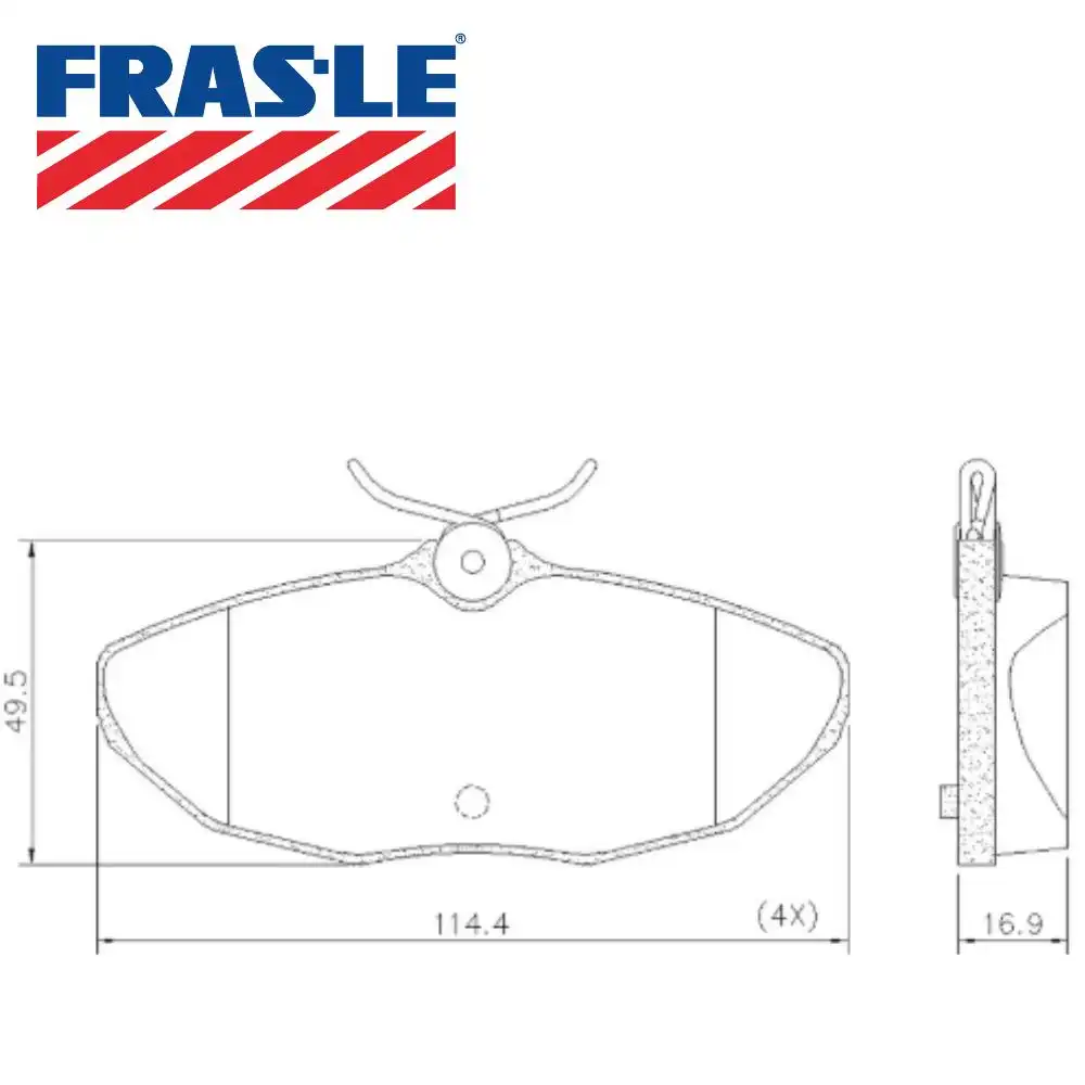 PASTILHA FREIO TRAS TROLLER T4 3.2 20V TURBO 2014 A 2019