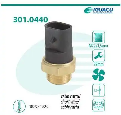 INTERRUPTOR RADIADOR CORSA 1.0 1.4 1.6 1994 A 1996