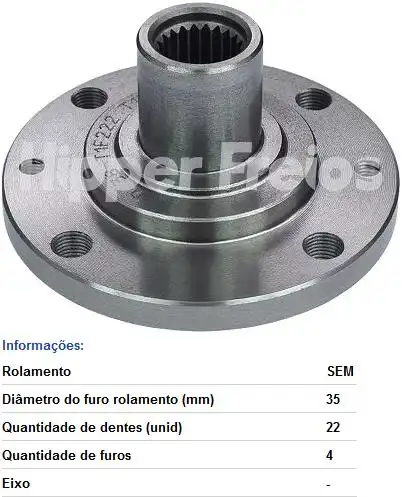 CUBO RODA DIANT FIAT PALIO