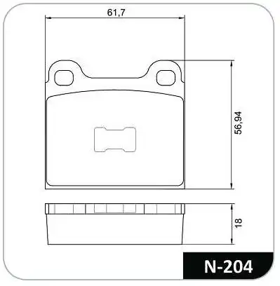 PASTILHA FREIO DIANTEIRA GOL 1981 A 1995 DISCO SOLIDO