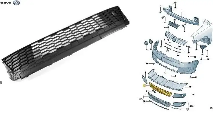GRADE PARACHOQUE DIANT CROSSFOX 08/ CENTRAL