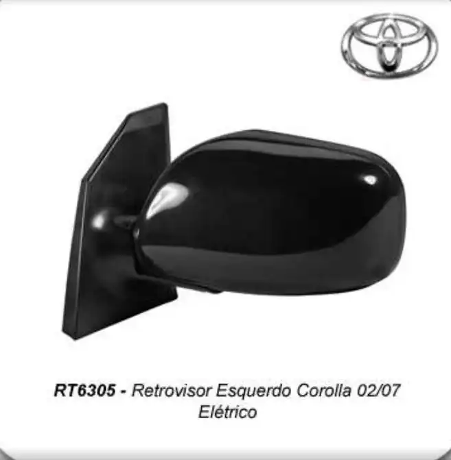 ESPELHO EXT TOYOTA COROLLA 02/08 ESQ ELETRICO