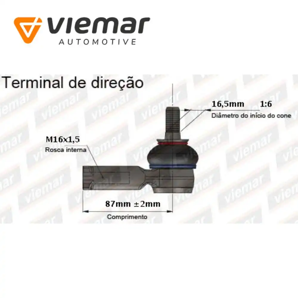 PONTEIRA DIRECAO AMAROK 2010 A 2022 DIREITA