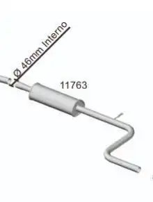 SILENC INTERM FT PALIO 1.0 1.3 2003/ SIENA 1.4 FIRE FLEX FIR