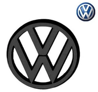 EMBLEMA GRADE VW ANTIGO PRETO