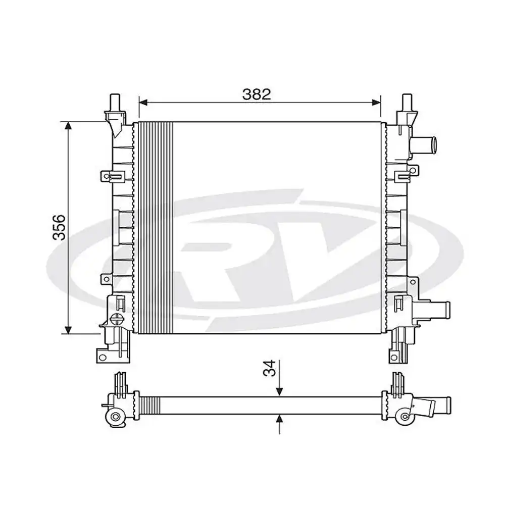 RADIADOR KA 1.0 1.3 1997 A 1999 COM AR