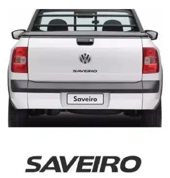 EMBLEMA SAVEIRO GV GVI PRETO