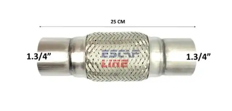 TUBO FLEXIVEL SAIDA MOTOR UNIVERSAL "1 3/4" MED 250,00MM