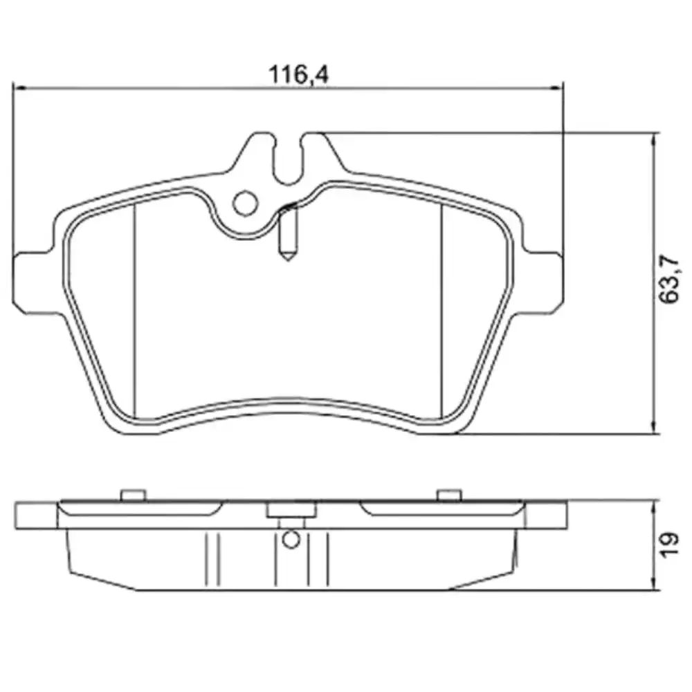 PASTILHA FREIO DIANTEIRA MERCEDES A180 2009 A 2012
