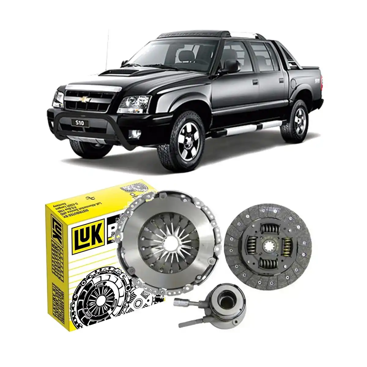 KIT EMBREAGEM S-10 2.8 TURBO DIESEL 2001 A 2011 COM ATUADOR