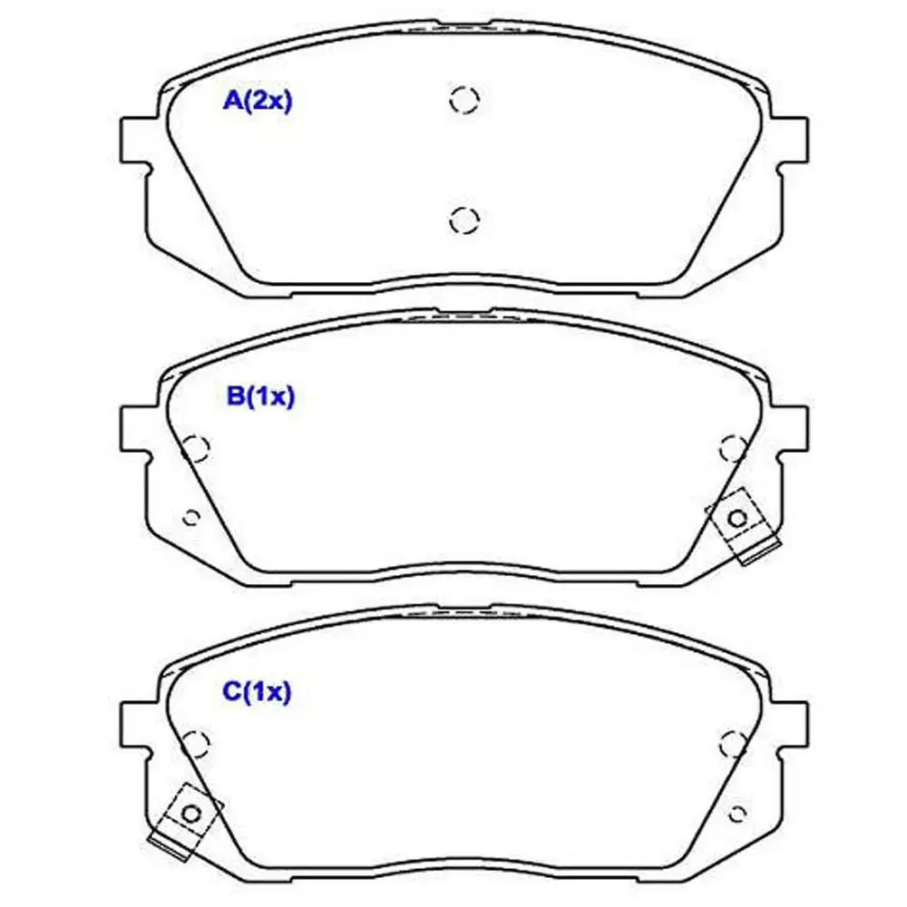 PASTILHA FREIO DIANTEIRA HYUNDAI IX35 2.0 16V 2010/