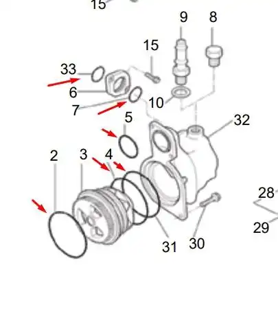 REPARO BOMBA DAGUA S-10 BLAZER 2.8 DIESEL MWM