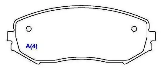 PASTILHA FREIO DIANTEIRA SUZUKI GRAND VITARA 2006/