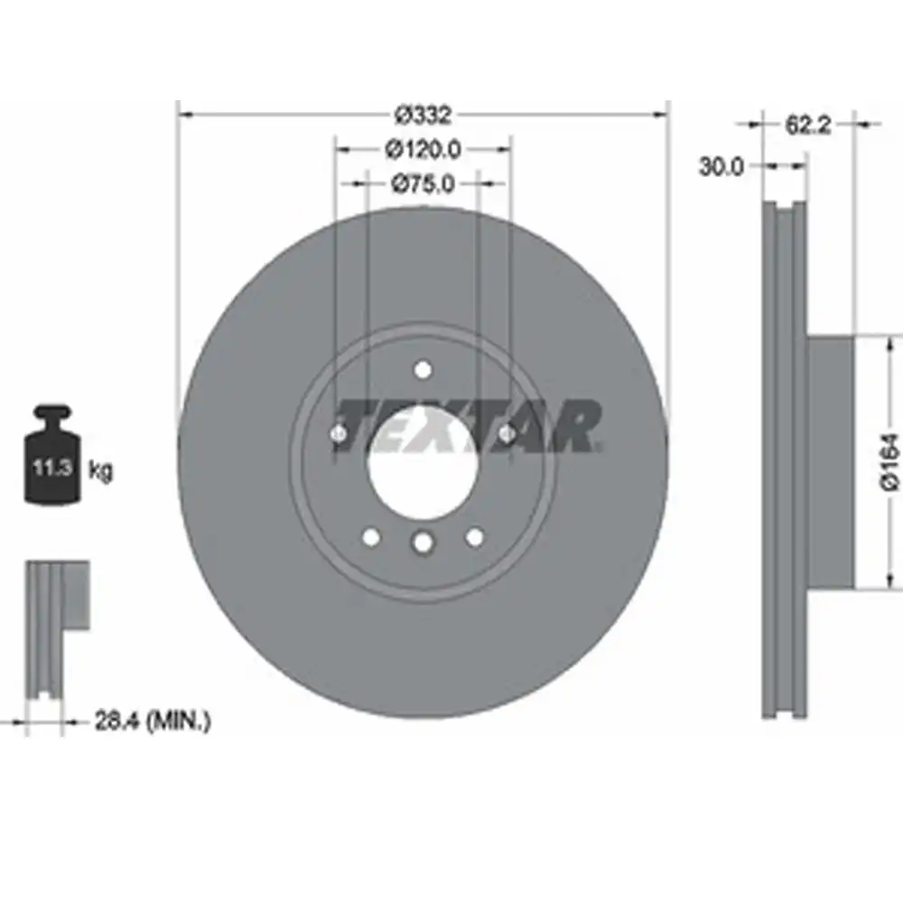 DISCO FREIO DIANTEIRO BMW X5 XDRIVE 3.0 2008 A 2010