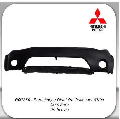 PARACHOQUE DIANT MITSUBISHI OUTLANDER 2007 A 2009 PRETO LISO