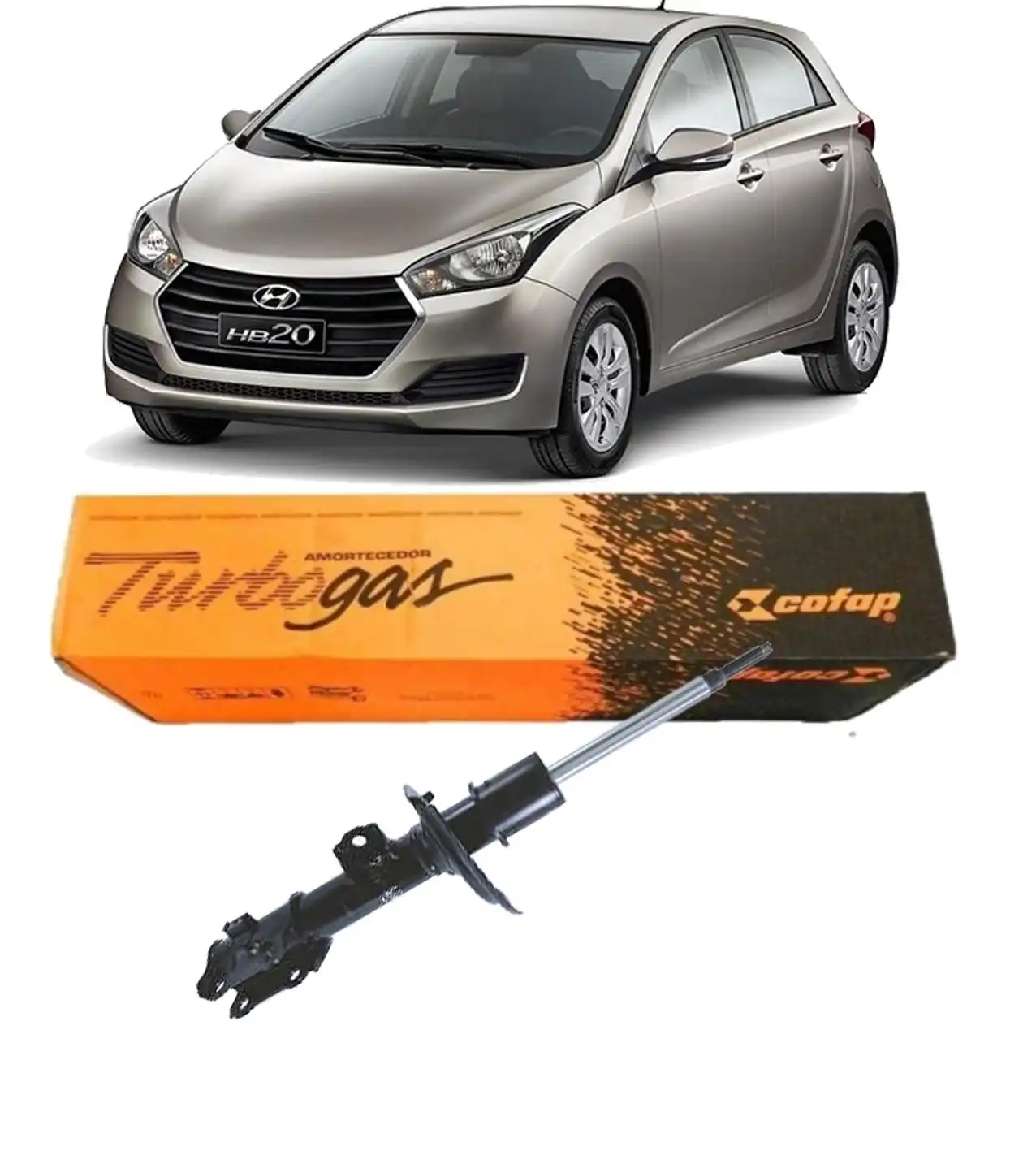 AMORTECEDOR DIANTEIRO HYUNDAI HB20 2013 A 2019 DIREITO