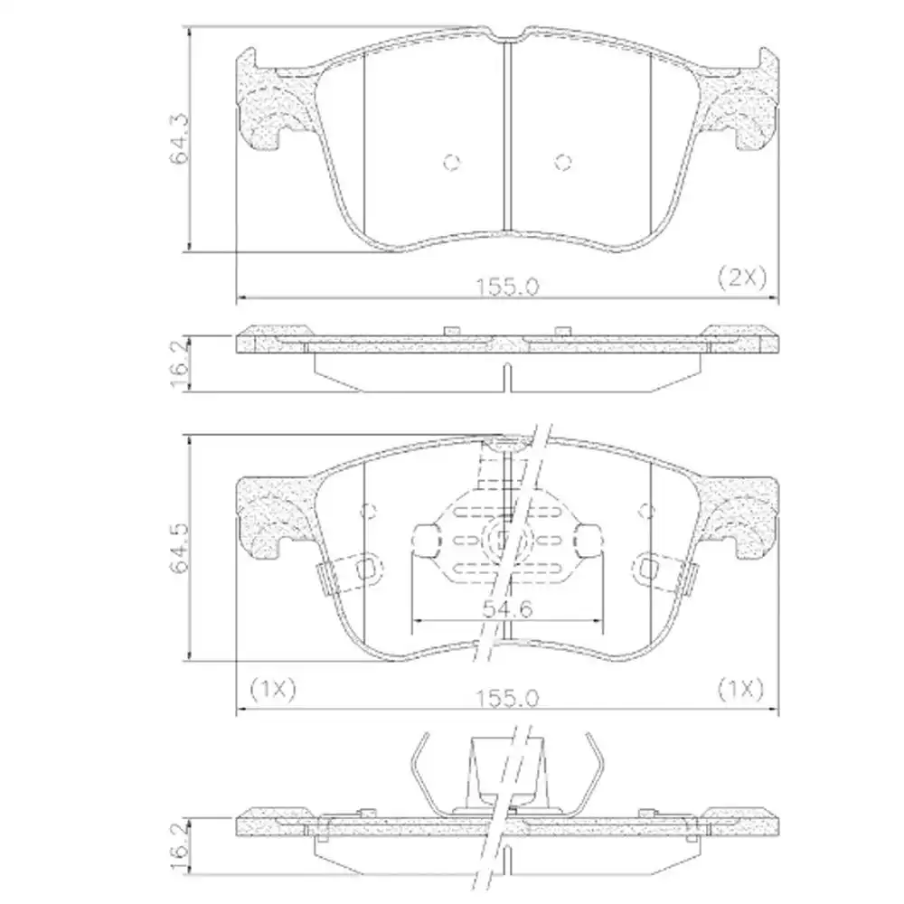 PASTILHA FREIO DIANTEIRA MAVERICK 2.0 16V 2021 EM DIANTE