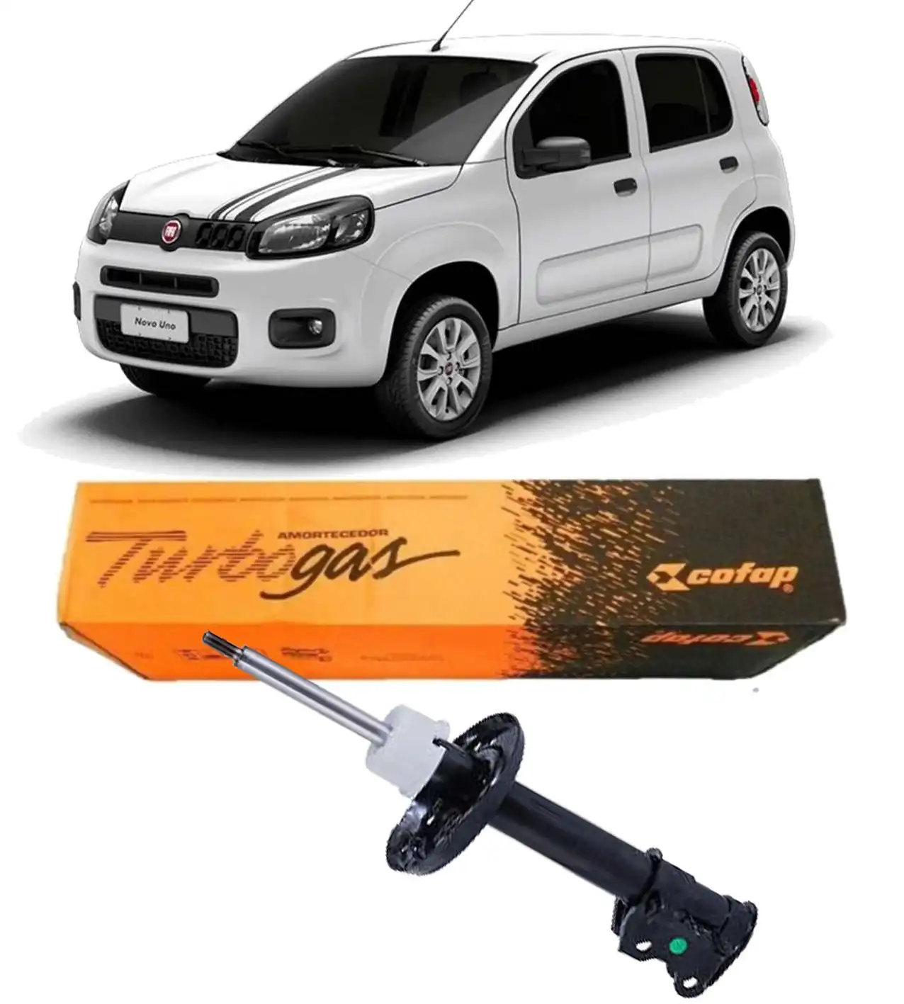 AMORTECEDOR DIANTEIRO FIAT UNO 2010 A 2021 DIREITO