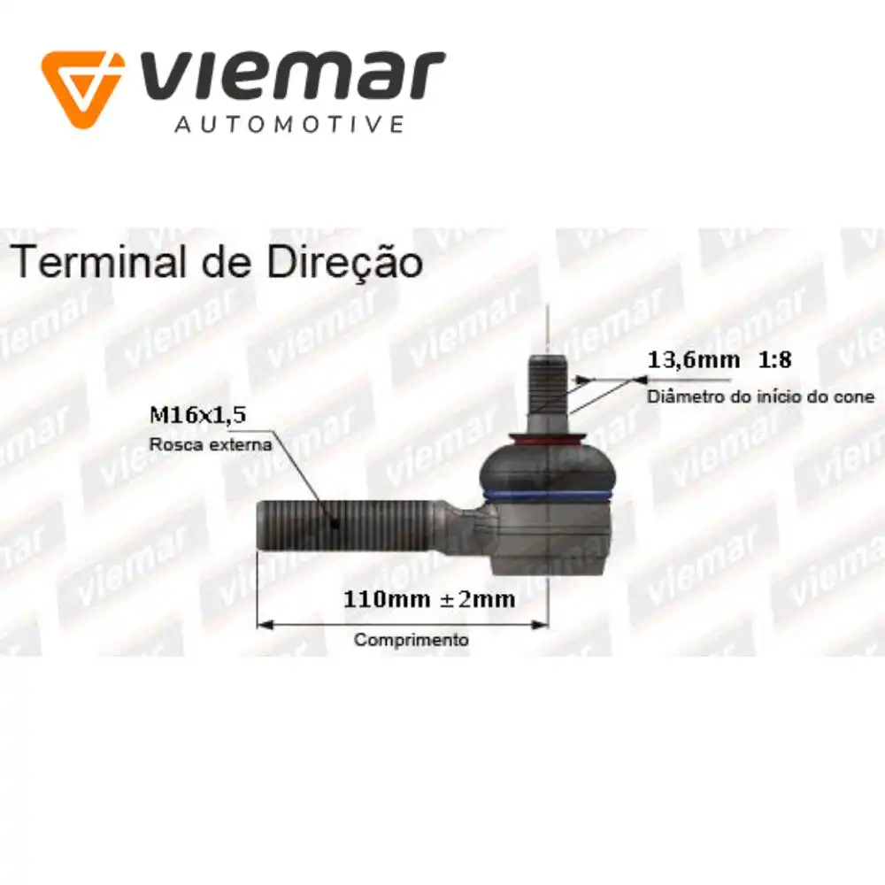 PONTEIRA DIRECAO MITSUBISHI PAJERO 92/00 L-200 03/ EXT