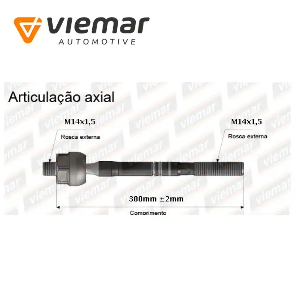 BARRA AXIAL GOL GV IBIZA 08/ C/ DIR HID TRW