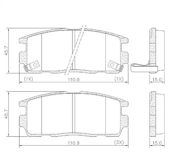 PASTILHA FREIO TRASEIRA CAPTIVA 2.4 16V 2006/ CERAMICA