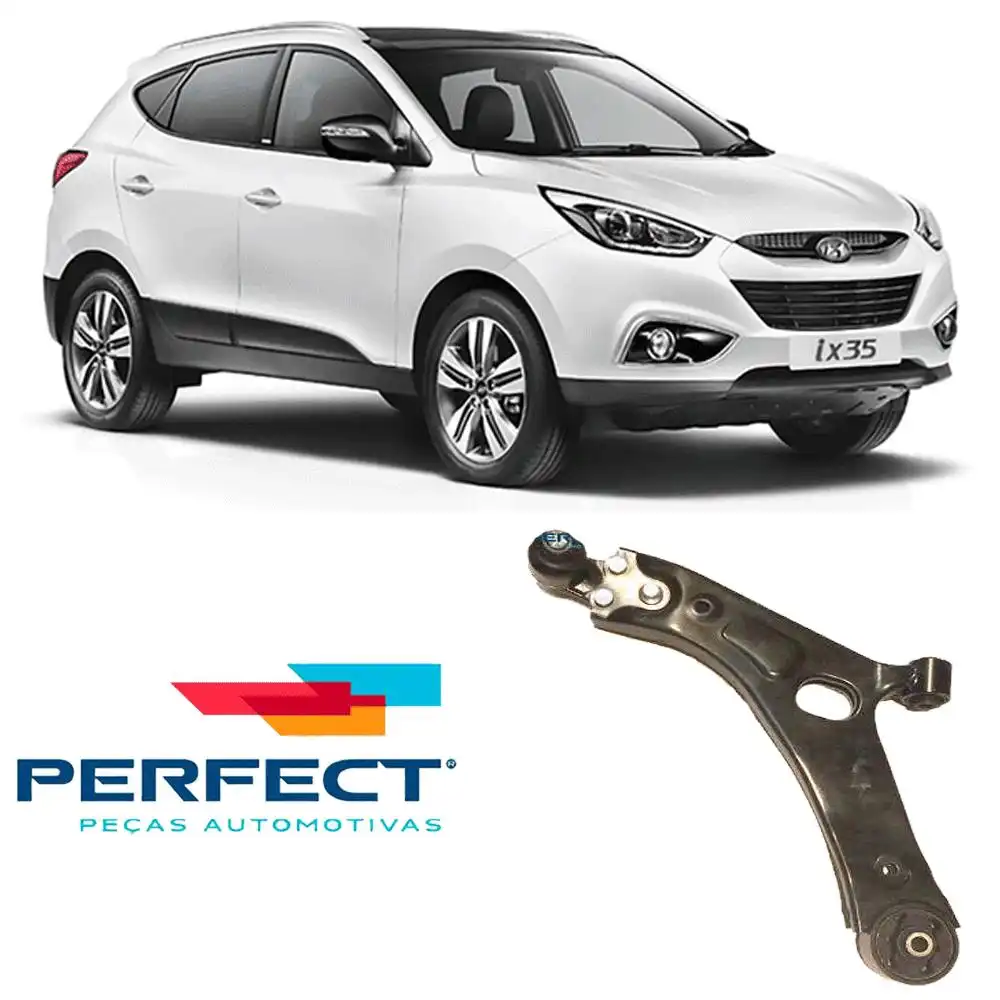 BANDEJA DIANTEIRA HYUNDAI IX35 2010 A 2015 ESQUERDA COM PIVO