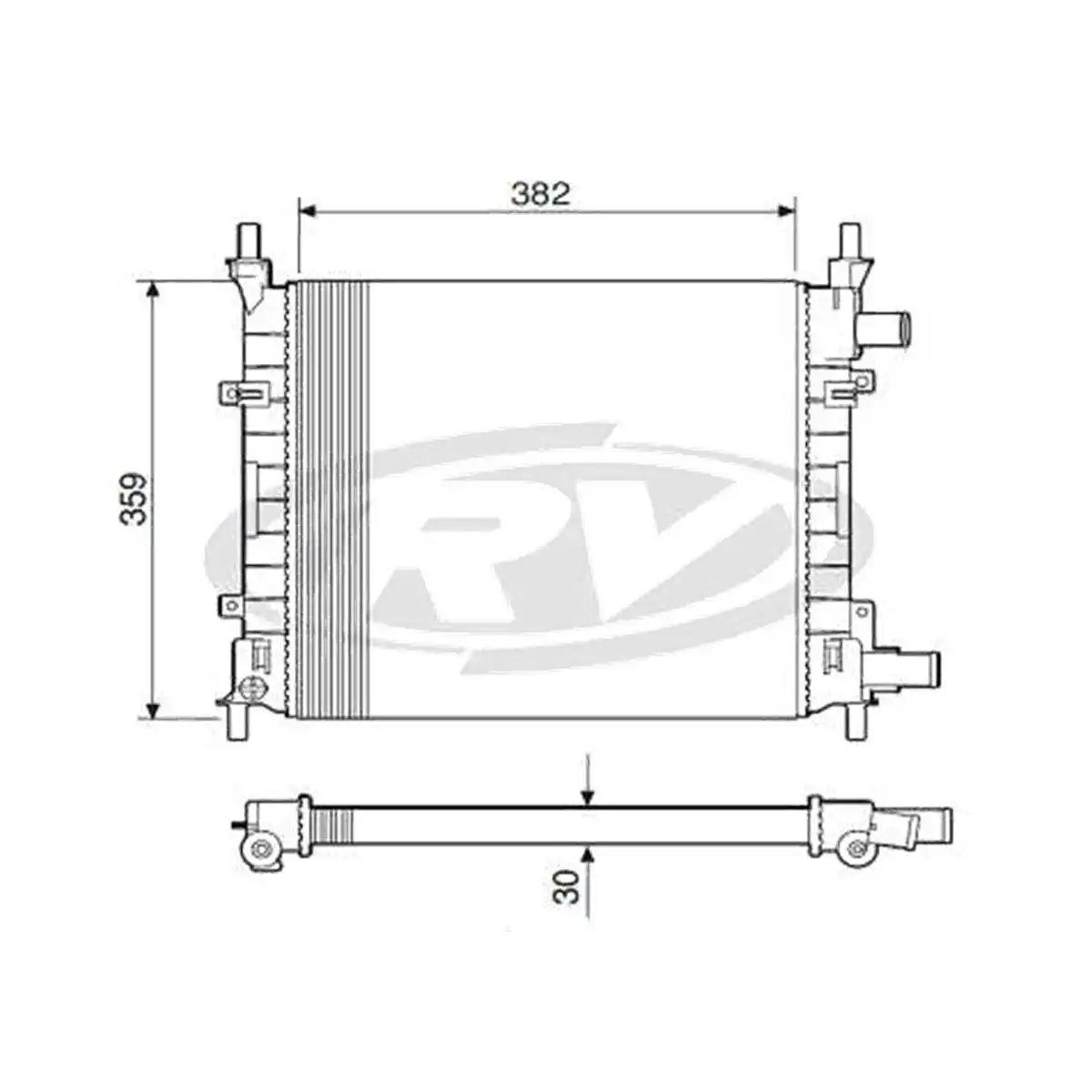 RADIADOR KA 1.0 1.3 1997 A 1999 SEM AR