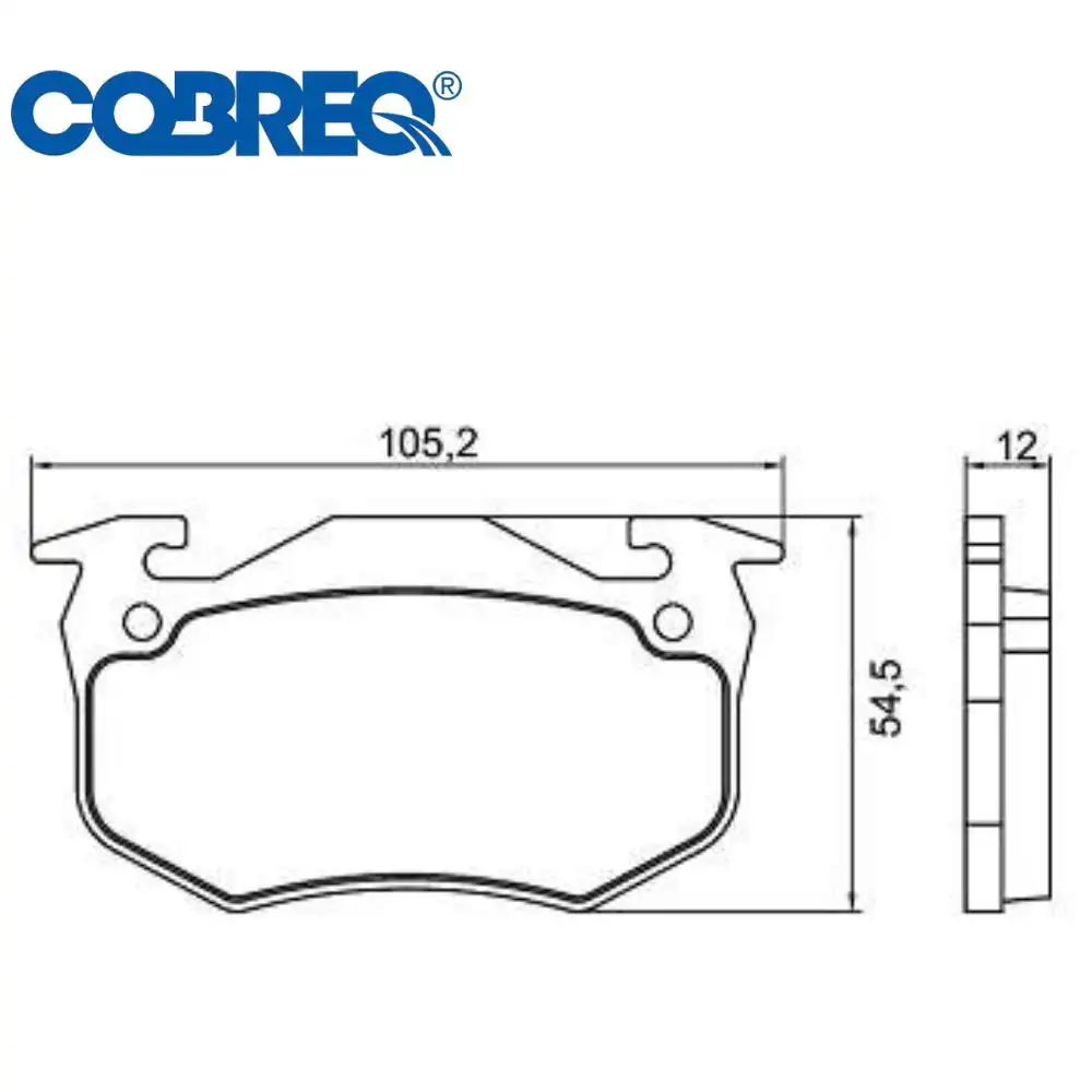 PASTILHA FREIO TRASEIRA RENAULT MEGANE 2.0 16V 1996/