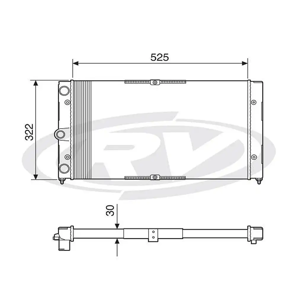 RADIADOR SANTANA VERSAILLES 95 E 96/ S/AR COND.